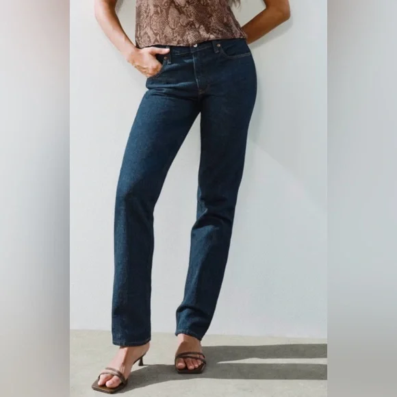 Abercrombie & Fitch Mid Rise 90’s Straight Size 33 - Picture 10 of 10